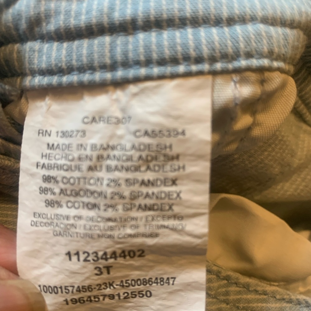 Wrangler Girl 3 Toddler Denim Overall Pants.        2367 - Picture 5 of 9